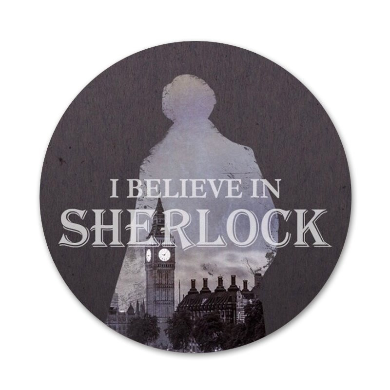 58mm Sherlock odznak brošňa špendlíky príslušenstvo na oblečenie batoh dekorácia darček