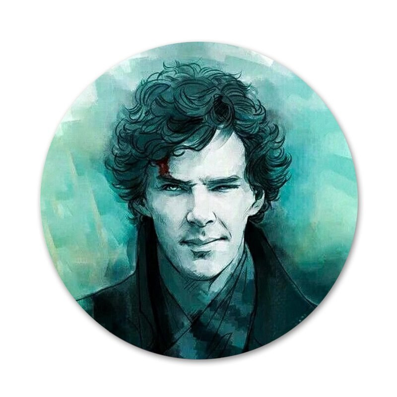 58mm Sherlock odznak brošňa špendlíky príslušenstvo na oblečenie batoh dekorácia darček