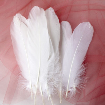 Φτερά φτερών φυσικής χήνας 6-8 ιντσών/15-20 εκ. Φτερού κύκνου για διακόσμηση σπιτιού Χειροτεχνία DIY Διακόσμηση κοσμημάτων γάμου