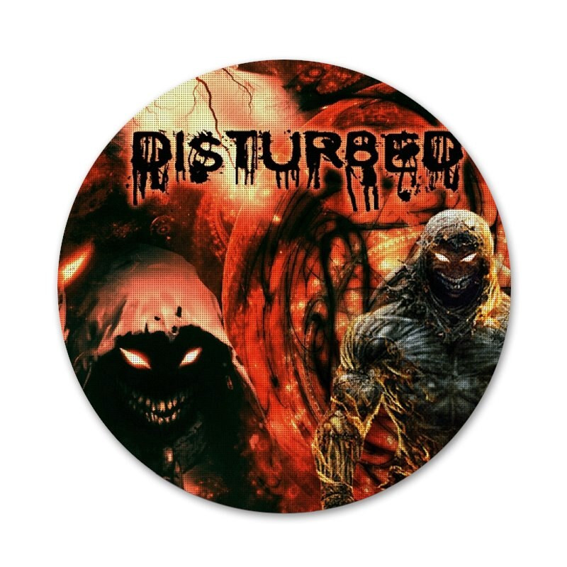 58mm Disturbed Rock Band stratené duše odznak brošňa špendlíky doplnky na oblečenie batoh dekorácia darček