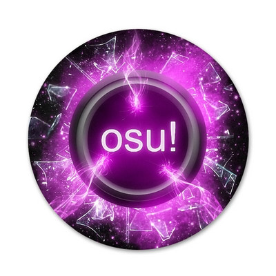 OSU! Odznak s rytmickou hrou, brošňa, špendlíky, doplnky na oblečenie, dekorácia batohu, darček