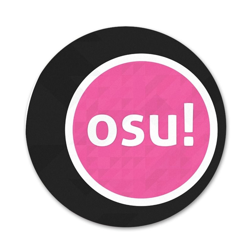 OSU! Odznak s rytmickou hrou, brošňa, špendlíky, doplnky na oblečenie, dekorácia batohu, darček