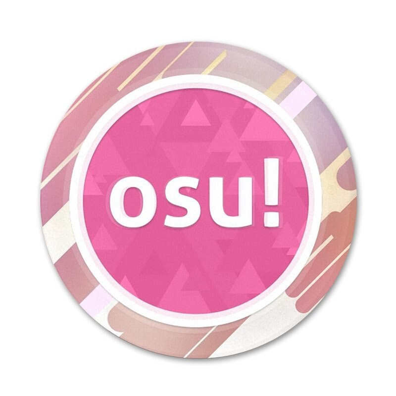 OSU! Odznak s rytmickou hrou, brošňa, špendlíky, doplnky na oblečenie, dekorácia batohu, darček