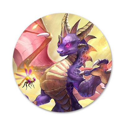 58mm Spyro The Dragon Icons Pins Odznak Dekorácia Brošne Kovové odznaky na oblečenie Dekorácia batohu