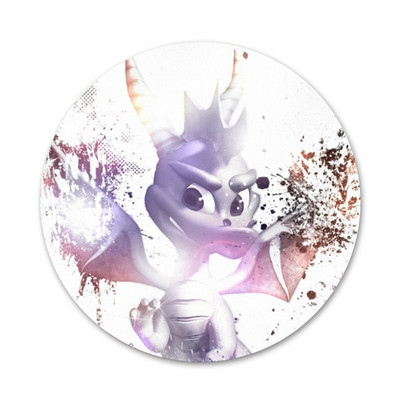 58mm Spyro The Dragon Icons Pins Odznak Dekorácia Brošne Kovové odznaky na oblečenie Dekorácia batohu