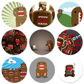 58 χιλιοστά Simple Domo Kun Icons Καρφίτσες Διακόσμηση σημάτων Καρφίτσες Μεταλλικά Σήματα για διακόσμηση σακιδίων πλάτης