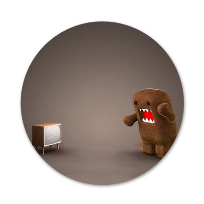 58 χιλιοστά Simple Domo Kun Icons Καρφίτσες Διακόσμηση σημάτων Καρφίτσες Μεταλλικά Σήματα για διακόσμηση σακιδίων πλάτης