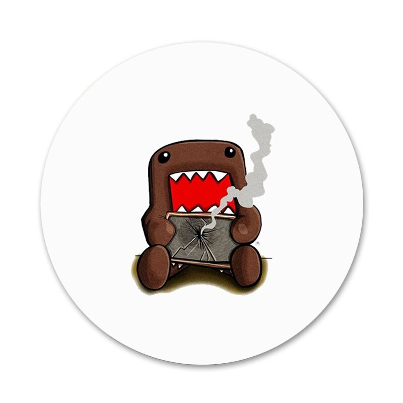 58 χιλιοστά Simple Domo Kun Icons Καρφίτσες Διακόσμηση σημάτων Καρφίτσες Μεταλλικά Σήματα για διακόσμηση σακιδίων πλάτης