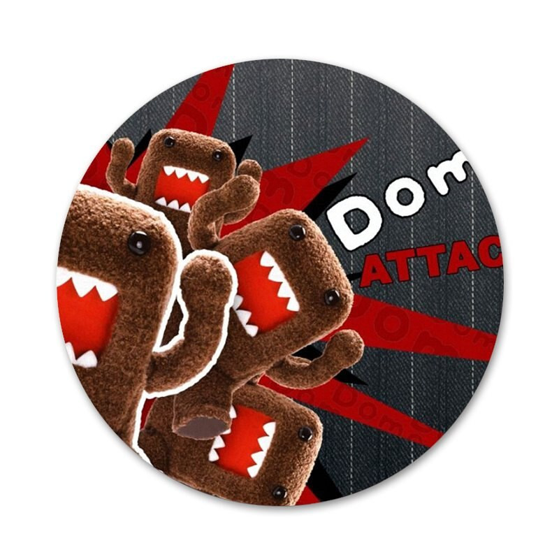 58 χιλιοστά Simple Domo Kun Icons Καρφίτσες Διακόσμηση σημάτων Καρφίτσες Μεταλλικά Σήματα για διακόσμηση σακιδίων πλάτης