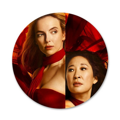 Serial de televiziune Killing Eve Insignă de lux Broșă Accesorii pentru îmbrăcăminte Rucsac Decorare cadou