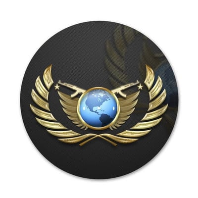 Counter Strike Cs Go Rank Piktogramos Smeigtukai Ženkliuko papuošimas Sagės Metaliniai ženkleliai drabužiams Kuprinės puošimas