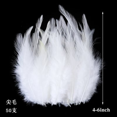 10-50 KOM Prirodno bijelo perje Rukotvorine DIY Izrada nakita Pokrivalo za glavu Noj Puretina Paunovo perje Vjenčanje Dekoracija doma