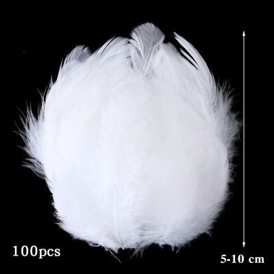 10-50 KOM Prirodno bijelo perje Rukotvorine DIY Izrada nakita Pokrivalo za glavu Noj Puretina Paunovo perje Vjenčanje Dekoracija doma