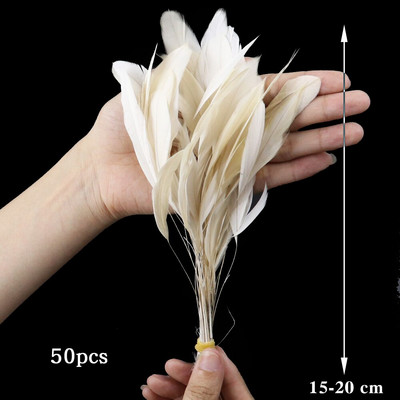 10-50 KOM Prirodno bijelo perje Rukotvorine DIY Izrada nakita Pokrivalo za glavu Noj Puretina Paunovo perje Vjenčanje Dekoracija doma