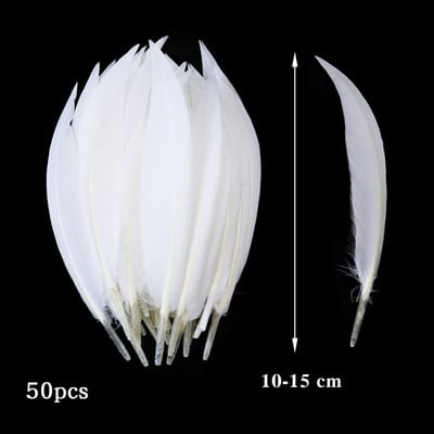 10-50 KOM Prirodno bijelo perje Rukotvorine DIY Izrada nakita Pokrivalo za glavu Noj Puretina Paunovo perje Vjenčanje Dekoracija doma