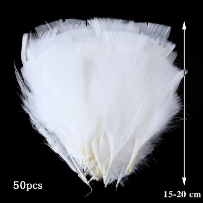 10-50 KOM Prirodno bijelo perje Rukotvorine DIY Izrada nakita Pokrivalo za glavu Noj Puretina Paunovo perje Vjenčanje Dekoracija doma