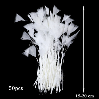 10-50 KOM Prirodno bijelo perje Rukotvorine DIY Izrada nakita Pokrivalo za glavu Noj Puretina Paunovo perje Vjenčanje Dekoracija doma