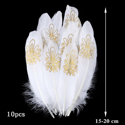 10-50 KOM Prirodno bijelo perje Rukotvorine DIY Izrada nakita Pokrivalo za glavu Noj Puretina Paunovo perje Vjenčanje Dekoracija doma