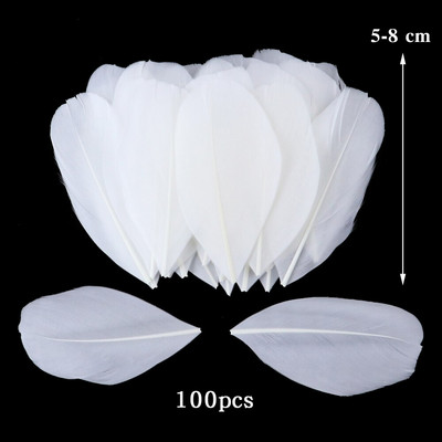 10-50 KOM Prirodno bijelo perje Rukotvorine DIY Izrada nakita Pokrivalo za glavu Noj Puretina Paunovo perje Vjenčanje Dekoracija doma