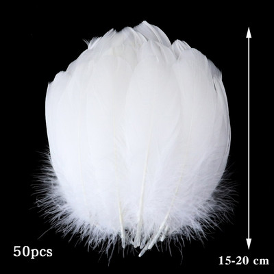 10-50 KOM Prirodno bijelo perje Rukotvorine DIY Izrada nakita Pokrivalo za glavu Noj Puretina Paunovo perje Vjenčanje Dekoracija doma