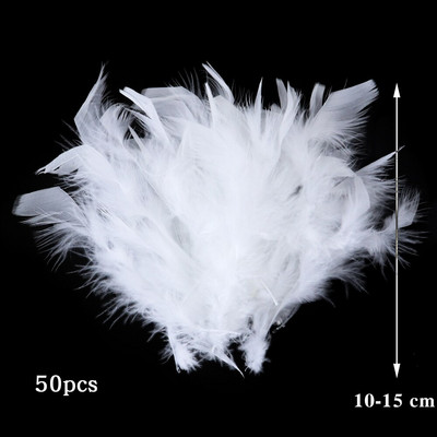 10-50 KOM Prirodno bijelo perje Rukotvorine DIY Izrada nakita Pokrivalo za glavu Noj Puretina Paunovo perje Vjenčanje Dekoracija doma