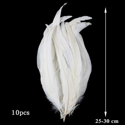 10-50 KOM Prirodno bijelo perje Rukotvorine DIY Izrada nakita Pokrivalo za glavu Noj Puretina Paunovo perje Vjenčanje Dekoracija doma