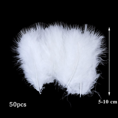 10-50 KOM Prirodno bijelo perje Rukotvorine DIY Izrada nakita Pokrivalo za glavu Noj Puretina Paunovo perje Vjenčanje Dekoracija doma