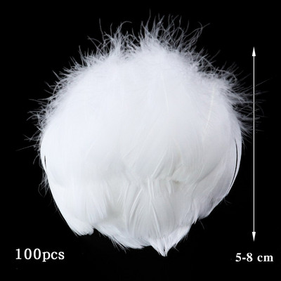 10-50 KOM Prirodno bijelo perje Rukotvorine DIY Izrada nakita Pokrivalo za glavu Noj Puretina Paunovo perje Vjenčanje Dekoracija doma
