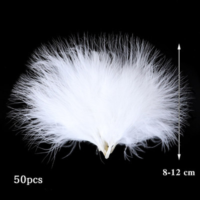 10-50 KOM Prirodno bijelo perje Rukotvorine DIY Izrada nakita Pokrivalo za glavu Noj Puretina Paunovo perje Vjenčanje Dekoracija doma