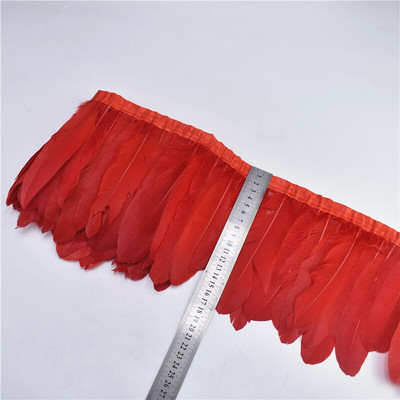 Kuum müük 2 meetrit/partii valge hane sulgedest lindi trimmid 15-20 cm isetehtud suled näputööks Dekoratsioon Kleit riie rihm riided plumas