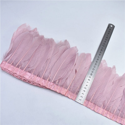 Kuum müük 2 meetrit/partii valge hane sulgedest lindi trimmid 15-20 cm isetehtud suled näputööks Dekoratsioon Kleit riie rihm riided plumas