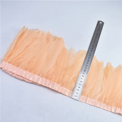 Kuum müük 2 meetrit/partii valge hane sulgedest lindi trimmid 15-20 cm isetehtud suled näputööks Dekoratsioon Kleit riie rihm riided plumas