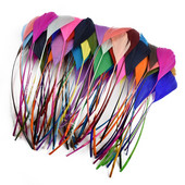 100 ks/lot Veľkoobchodné farebné husacie perie na remeslá 12-18 cm čierne husacie perie, šperky, lapač snov, remeselné doplnky