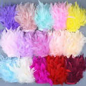 Comerț cu ridicata 1/5/10 m pufos frumos cu pene de curcan panglică ciucuri pene de curcan pentru costum de carnaval îmbrăcăminte DIY