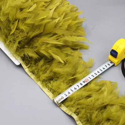Comerț cu ridicata 1/5/10 m pufos frumos cu pene de curcan panglică ciucuri pene de curcan pentru costum de carnaval îmbrăcăminte DIY