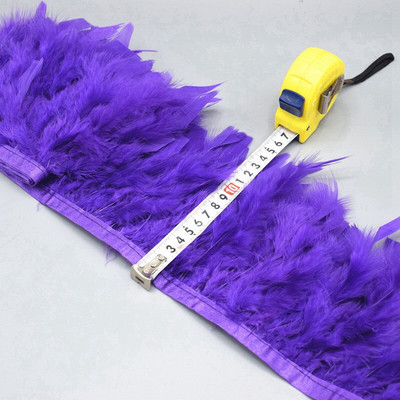 Comerț cu ridicata 1/5/10 m pufos frumos cu pene de curcan panglică ciucuri pene de curcan pentru costum de carnaval îmbrăcăminte DIY