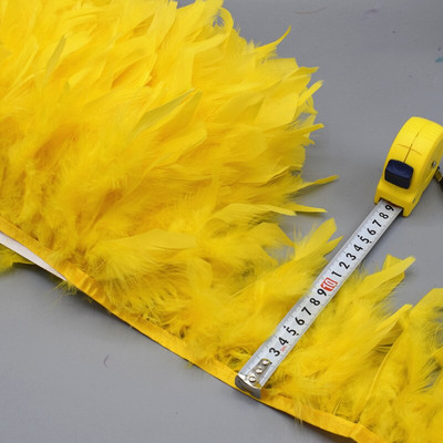 Comerț cu ridicata 1/5/10 m pufos frumos cu pene de curcan panglică ciucuri pene de curcan pentru costum de carnaval îmbrăcăminte DIY