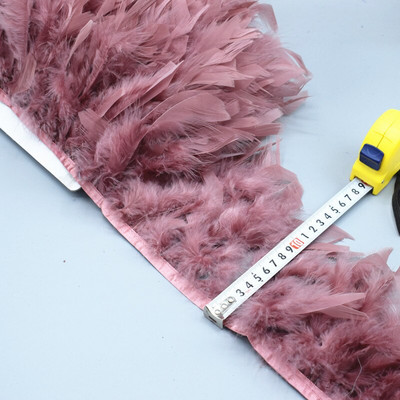 Comerț cu ridicata 1/5/10 m pufos frumos cu pene de curcan panglică ciucuri pene de curcan pentru costum de carnaval îmbrăcăminte DIY