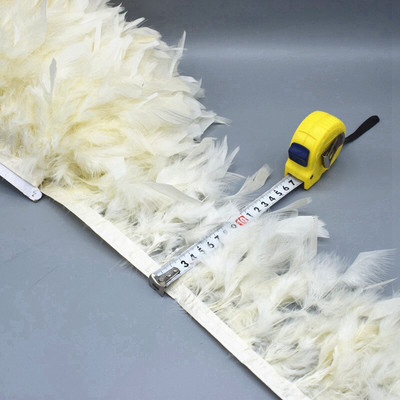 Comerț cu ridicata 1/5/10 m pufos frumos cu pene de curcan panglică ciucuri pene de curcan pentru costum de carnaval îmbrăcăminte DIY