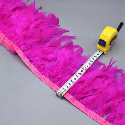 Comerț cu ridicata 1/5/10 m pufos frumos cu pene de curcan panglică ciucuri pene de curcan pentru costum de carnaval îmbrăcăminte DIY