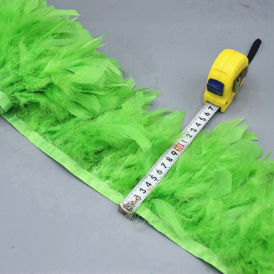 Comerț cu ridicata 1/5/10 m pufos frumos cu pene de curcan panglică ciucuri pene de curcan pentru costum de carnaval îmbrăcăminte DIY