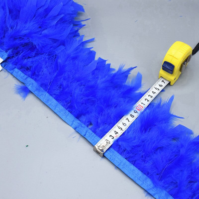 Comerț cu ridicata 1/5/10 m pufos frumos cu pene de curcan panglică ciucuri pene de curcan pentru costum de carnaval îmbrăcăminte DIY