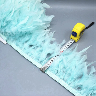 Comerț cu ridicata 1/5/10 m pufos frumos cu pene de curcan panglică ciucuri pene de curcan pentru costum de carnaval îmbrăcăminte DIY