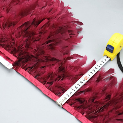 Comerț cu ridicata 1/5/10 m pufos frumos cu pene de curcan panglică ciucuri pene de curcan pentru costum de carnaval îmbrăcăminte DIY
