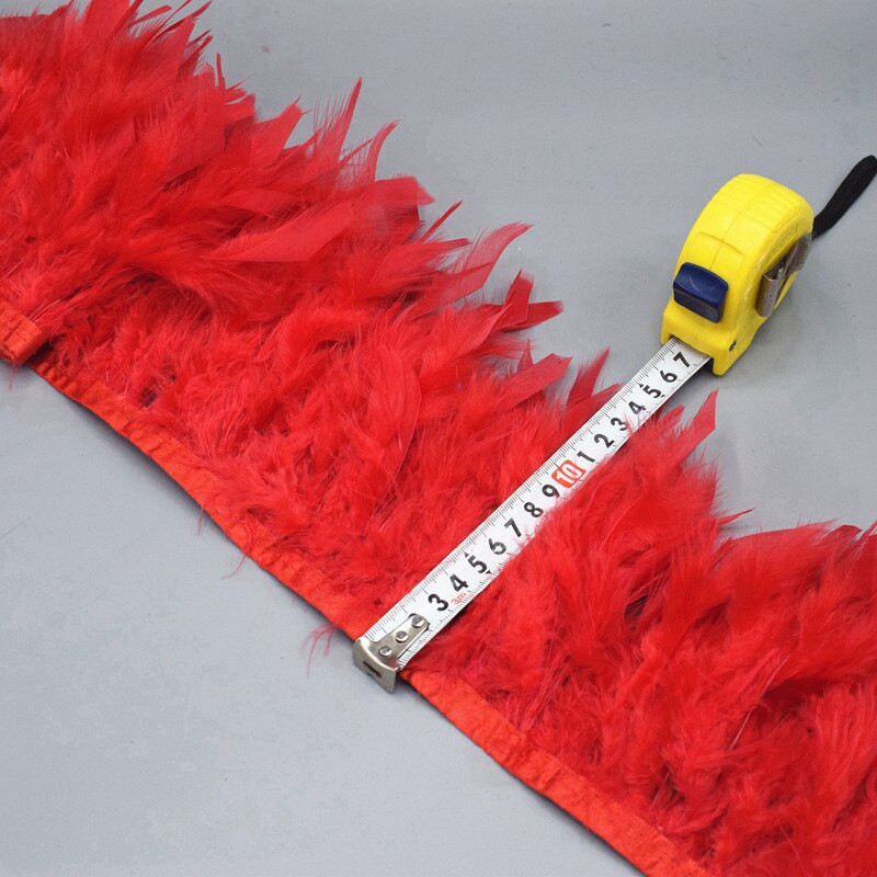 Comerț cu ridicata 1/5/10 m pufos frumos cu pene de curcan panglică ciucuri pene de curcan pentru costum de carnaval îmbrăcăminte DIY