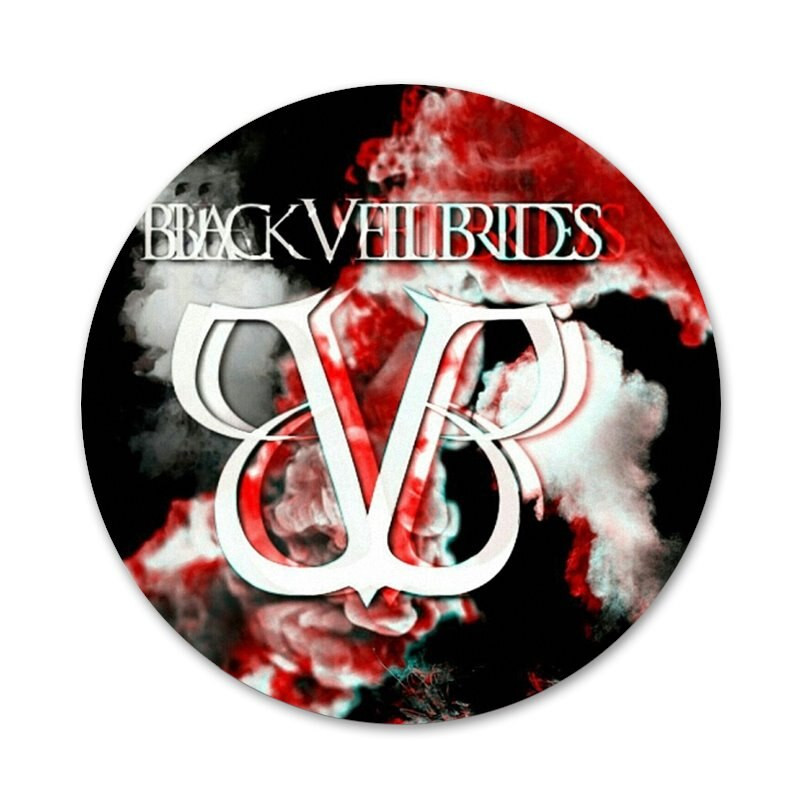 Andy Biersack šydu Brides bvb Piktogramos Smeigtukai Ženkliuko apdaila Sagės Metaliniai Ženkliukai Drabužiams Kuprinės puošimas 58mm