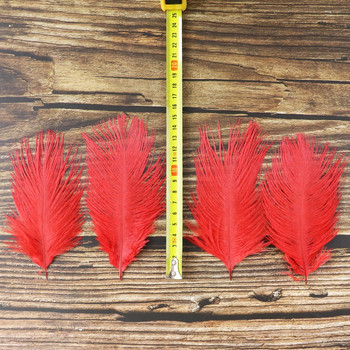 10 ΤΕΜ/Παρτίδα φυσικά φτερά στρουθοκαμήλου 15-20 εκ./6-8 ίντσες χνουδωτά βαμμένα λοφία για αξεσουάρ γάμου Χειροτεχνίες διακόσμησης σπιτιού