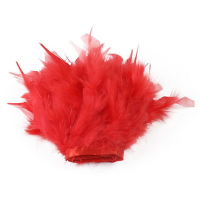 Пуешки пера 4-6 инча Гривна за рокли Метри Маншети Ръкави Джухат Лента Пера 1 метър Декорации за шиене Занаятчийски декорации