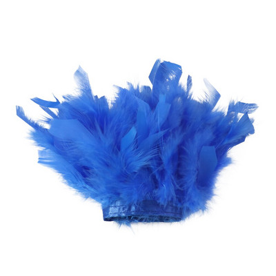 Пуешки пера 4-6 инча Гривна за рокли Метри Маншети Ръкави Джухат Лента Пера 1 метър Декорации за шиене Занаятчийски декорации