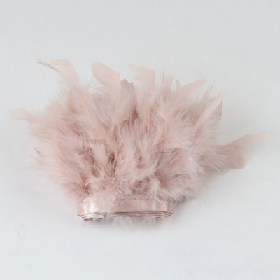 Пуешки пера 4-6 инча Гривна за рокли Метри Маншети Ръкави Джухат Лента Пера 1 метър Декорации за шиене Занаятчийски декорации